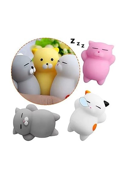 Adet (4 Kedi + 2 Pati ) Sevimli Mini Squishy Oyuncaklar, Sukuşi Yumuşak Kedi Pençesi, Stres Önleyici Oyuncaklar, Çocuklar ve Yetişkinler Için Sıkmalı Oyuncaklar, Rahatlatıcı, Kawaii Cat&paws fırsatları