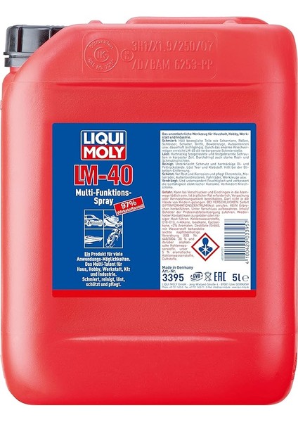 Moly Lm 40 Çok Fonksiyonlu Sprey 5 L Otomotiv Bakım Ürünü