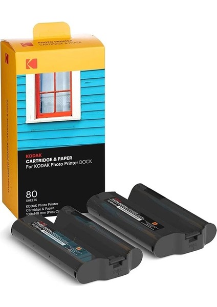 Dock Plus Fotoğraf Yazıcı 80 Fotoğraf 4"x6" Kartuş