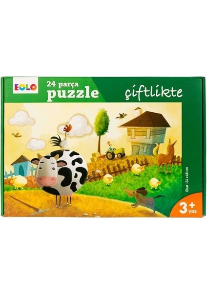 24 Parça Puzzle Çiftlikte
