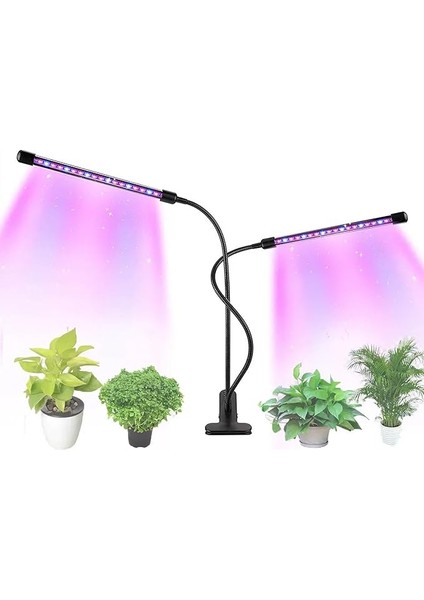 Bitki ve Çiçek Büyütme Işığı LED Aydınlatma Tam Spektrumlu Büyüme Lambası Bitkilerin Ihtiyacı Olan Isı ve Işık 2 Kollu Işık Modu Sy-Led2 fiyatları