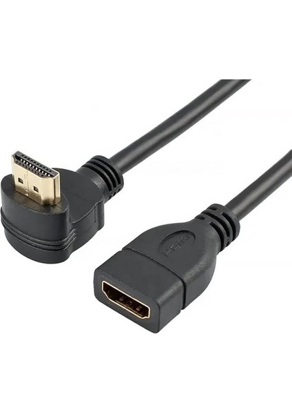 PX-4667 HDMI Dişi Erkek Uzatma, 1 Metre 90 Derece HDMI Uzatma Kablosu HDMI Uzatma, L Tip HDMI Uzatma, 1 Metre HDMI Uzatma