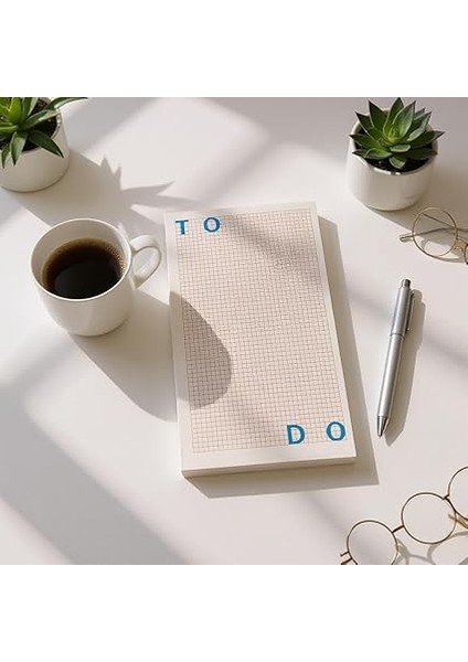 Tanıtım Masaüstü Planlayıcı | Kopar-At Kareli Not Kağıdı Not Defteri | 150 Yaprak, 90 gr Ivory Kağıt | Uzun Form Planlayıcı – 226X118 mm (To Do) modelleri