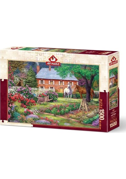 Puzzle Atlı Bahçe 1500 Parça Puzzle