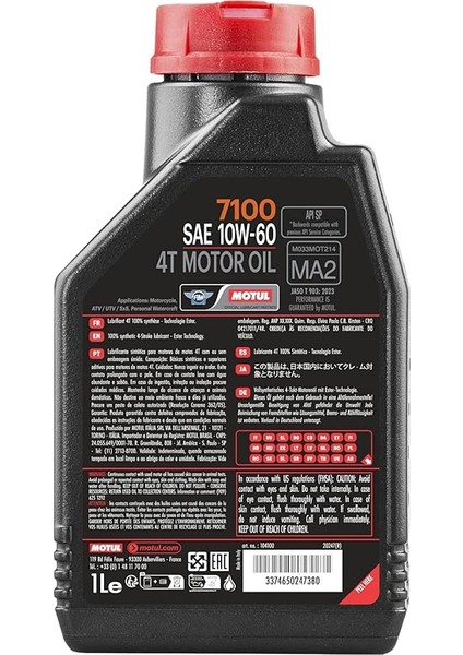 7100 10W60 4t 1 Litre Motosiklet Yagi fiyatları