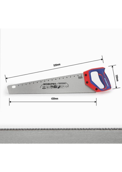 WP215010 450MM Sk5 11 Tpı Ağır Hizmet Tipi El Testeresi modelleri
