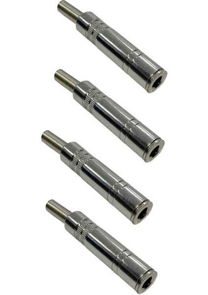 Merz SFC-FD63-4X Metal 6.35MM Dişi Jack 6.35MM Dişi Uzatma Jak (4 Adet)