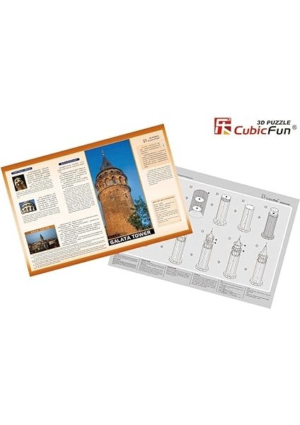3D 17 Parça Puzzle Galata Kulesi fiyatları