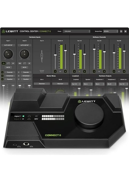 Yeni! Connect 6 Dual Usb-C Ses Arayüzü, Stüdyo Ses Kalitesinde Kayıtlar, Podcastler ve Akış Için | Içerik Üretimi ve Ev Kayıt Için Yazılım Lisansı Dahil