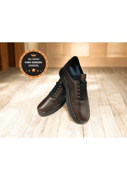 AW-1049 Hakiki Deri Rahat Lastikli Kaymaz Erkek Casual Ayakkabı fırsatları