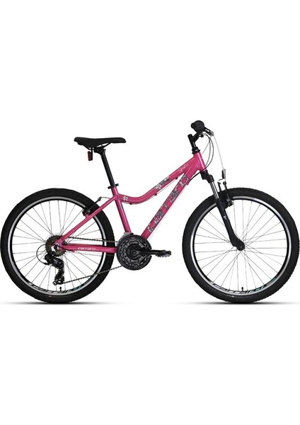Speed 242 Kadın Dağ Bisikleti 360H V 24 Jant 21 Vites Fuşya-Beyaz-Lila-Turkuaz