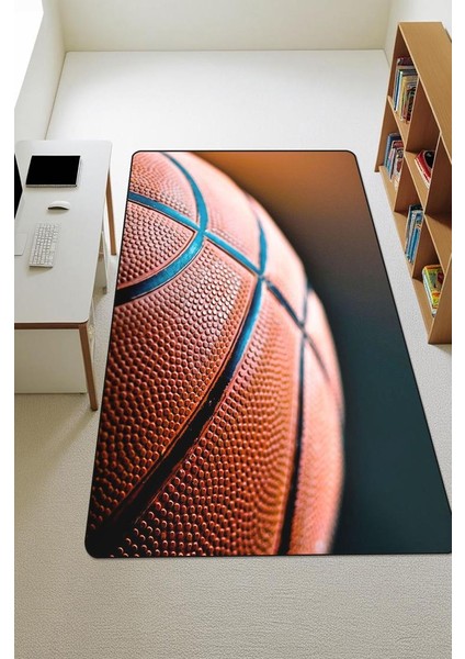 Parlak Kadife Kumaş Dijital Baskı Dot Kaymaz Tabanlı Çocuk ve Genç Odası Halısı H0660