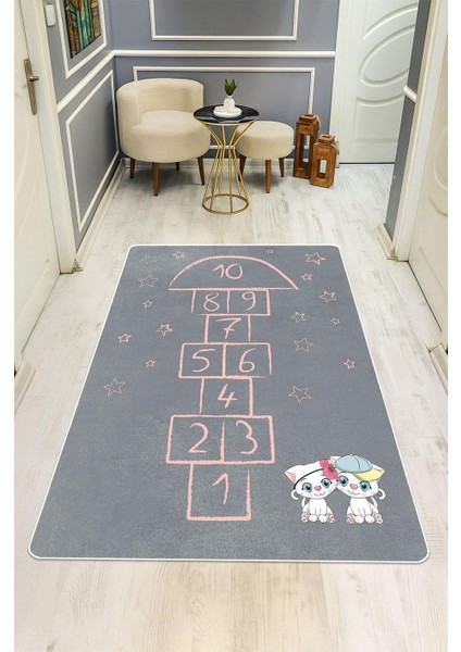 Parlak Kadife Kumaş Dijital Baskı Dot Kaymaz Tabanlı Çocuk ve Genç Odası Halısı H0750 fiyatları