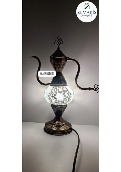 El Yapımı Otantik Mozaik Ibrik/abajur