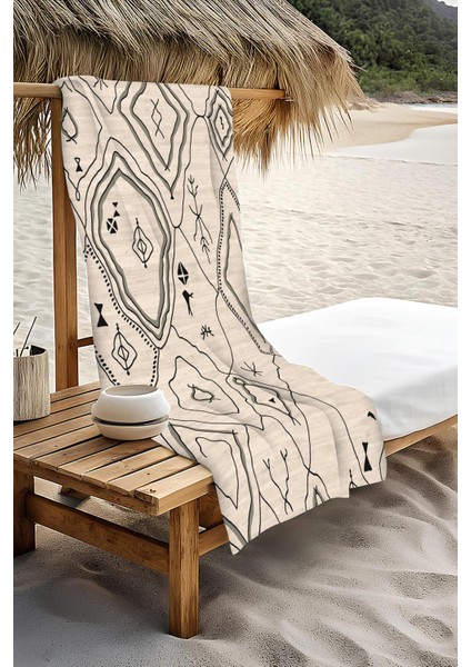 Dijital Baskı Plaj Deniz Havlusu Modern Desenli Peştamal HVL0091 modelleri