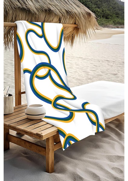 Dijital Baskı Plaj Deniz Havlusu Soyut Desenli Peştamal HVL0226 modelleri