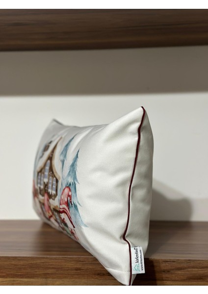 H1253 3lü Gnom Kurabiye Evler Kırlent Runner 3lü Kombin Set indirimleri