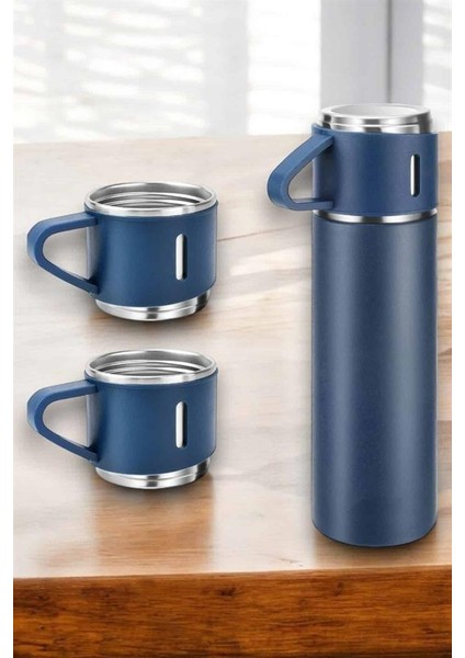 Paslanmaz Çelik 3’lü Termos Seti Vakumlu ve 8 Saat Isı Koruma - TG0012-2RIZ11 modelleri
