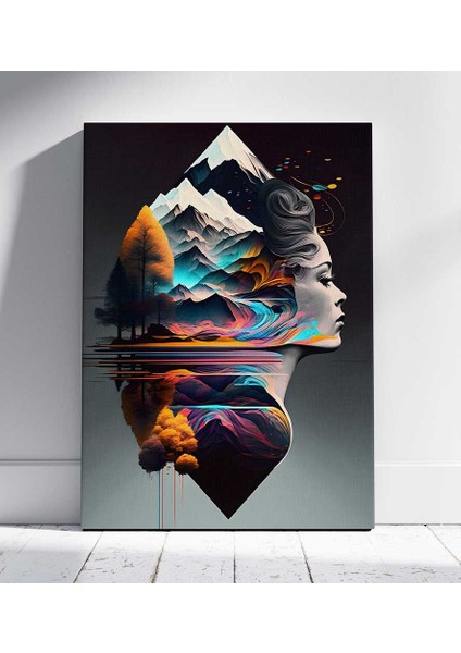 Zihin Manzarası Portresi Kanvas Tablo Duvar Resim