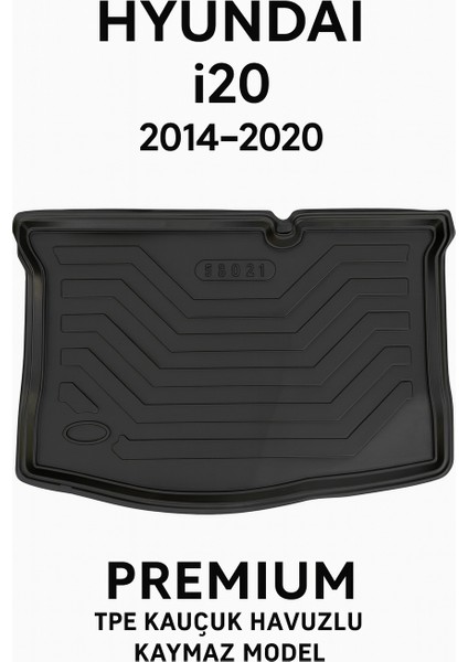 Hyundai I20 2014-2020 Uyumlu 3D Bagaj Havuzu Premium modelleri