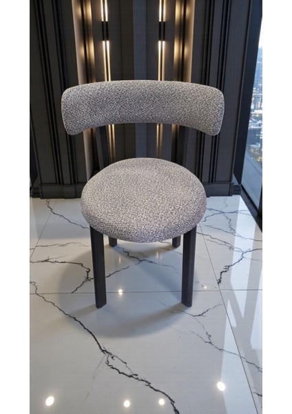 Mars Serisi 4’lü Sandalyeli Yuvarlak Yemek Masası Takımı