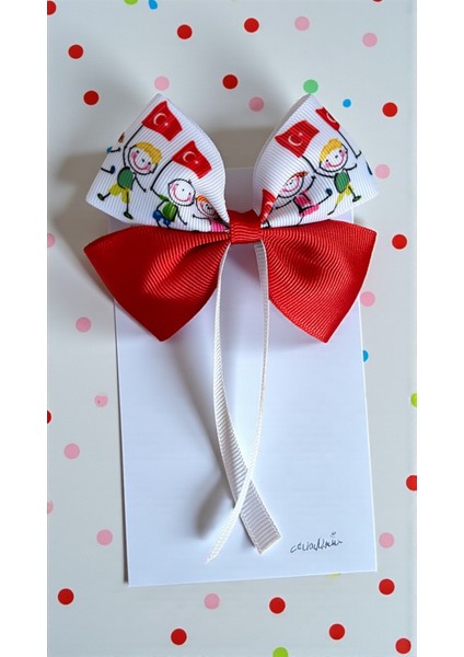 Türk Bayrağı Çocuklar Lastikli Saç Bağlama Tokası fiyatları