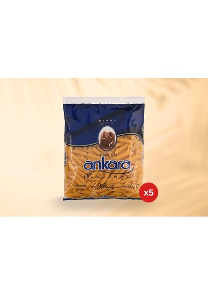 Nuh'un Ankara Penne Makarna 500 gr x 5 Paket