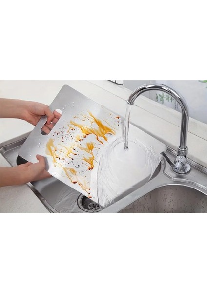 Paslanmaz Çelik Kesme Tahtası Seti (3'lü) modelleri