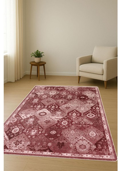 Parlak Kadife Kumaş Vıntage Dijital Baskı Dot Kaymaz Tabanlı Halı H1063 fiyatları