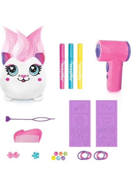 Airbrush Plush Hair'iffic Squishy Saç Tasarımı Oyun Seti - Pembe Saçlı Precious fiyatları
