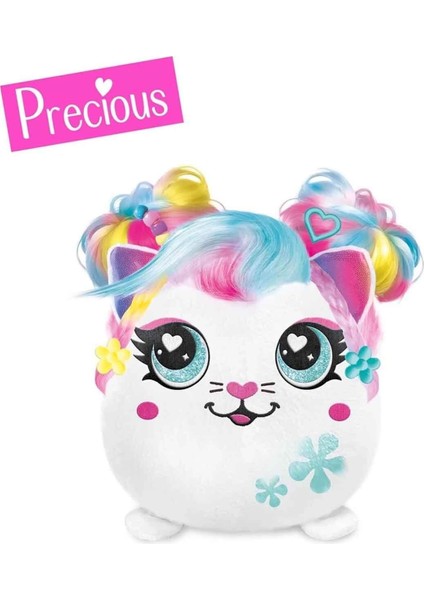 Airbrush Plush Hair'iffic Squishy Saç Tasarımı Oyun Seti - Pembe Saçlı Precious fırsatları