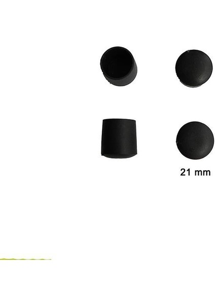 Yuvarlak Profil Dış Tapa 21 mm 4 Adet