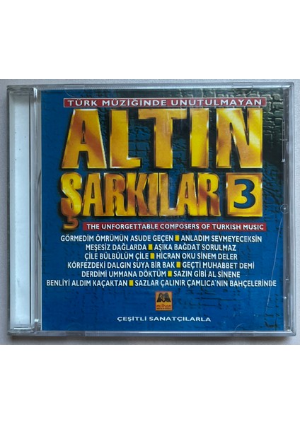 Türk Müziğinde Unutulmayan Altın Şarkılar 3 CD (Orijinal Dönem Baskı Cd)