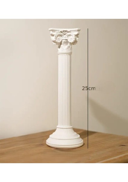 Büyük Boy Antik Yunan Mimarisi Taş Döküm Sütun 25 cm modelleri