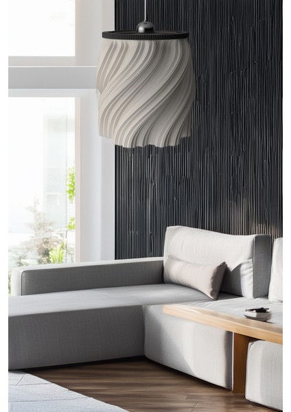 Modern Sarkıt Tekli Avize Krema Serisi ( 23X27 cm )Salon Mutfak Oturma Odası Cafe Bar modelleri