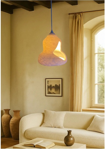 Rustik Iskandinav Serisi Beton Görünümlü Tekli Avize Sarkıt Çevre Dostu Avize Salon Mutfak fırsatları