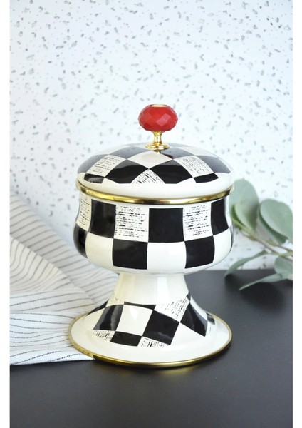 Paçi Damalı Ayaklı Şekerlik 12 cm