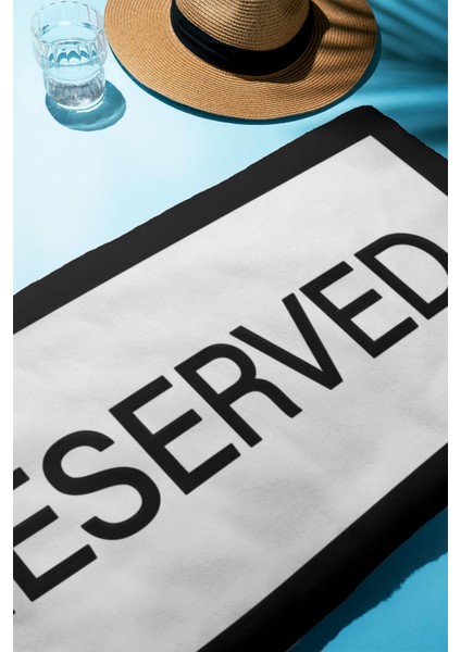 Dijital Baskı Plaj Deniz Havlusu Reserved Desenli Peştamal HVL0011 fiyatları