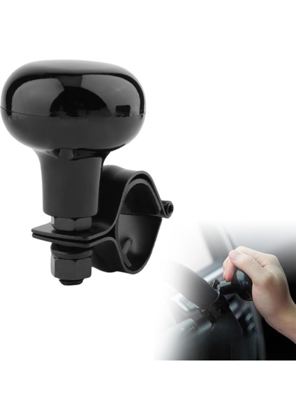Direksiyon Topuzu Siyah Renk Direksiyon Çevirme Aparatı Lüks