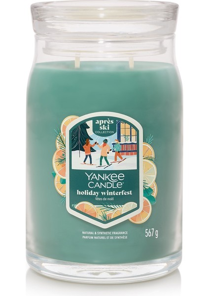 Holiday Winterfest Büyük Mum