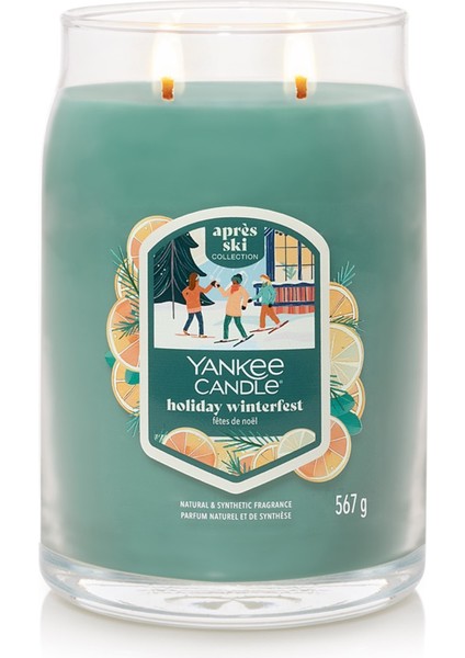 Holiday Winterfest Büyük Mum fiyatları