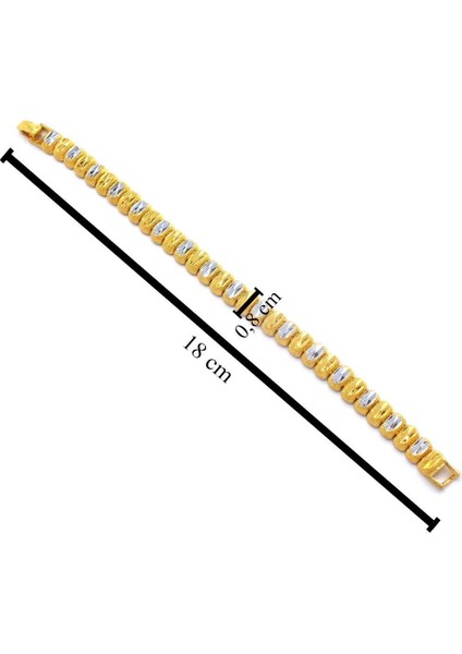 Altın Kaplama Lazer Kesim Kadın Bileklik BLK-1014 fırsatları