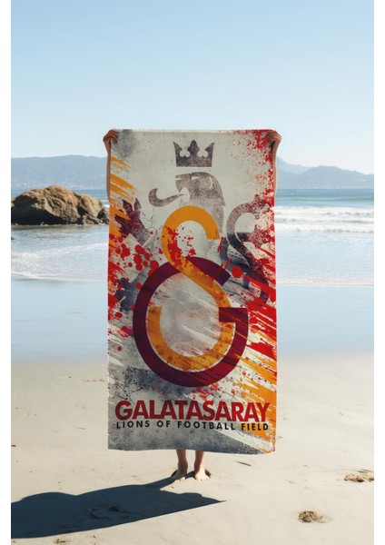 Dijital Baskı Plaj Deniz Havlusu Genç Sportif Desen Peştamal HVL0235