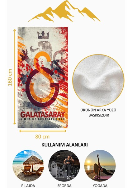 Dijital Baskı Plaj Deniz Havlusu Genç Sportif Desen Peştamal HVL0235 fırsatları