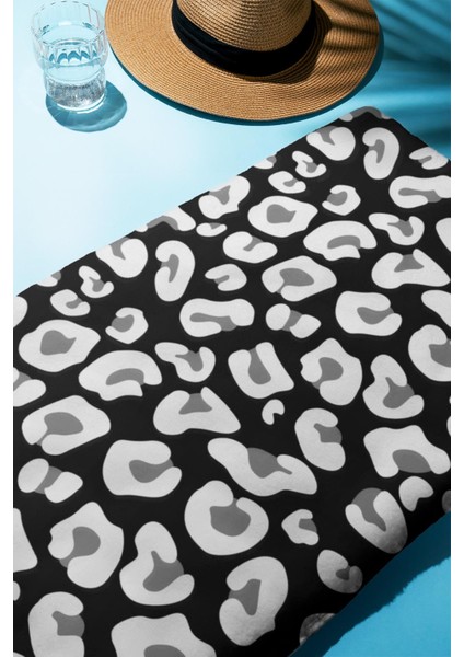 Dijital Baskı Plaj Deniz Havlusu Leoparlı Desen Peştamal HVL0018 fiyatları
