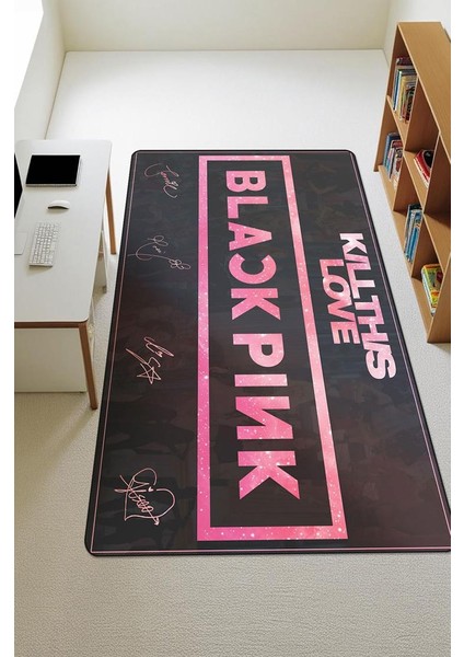 Parlak Kadife Kumaş Dijital Baskı Dot Kaymaz Tabanlı Çocuk ve Genç Odası Halısı H0917