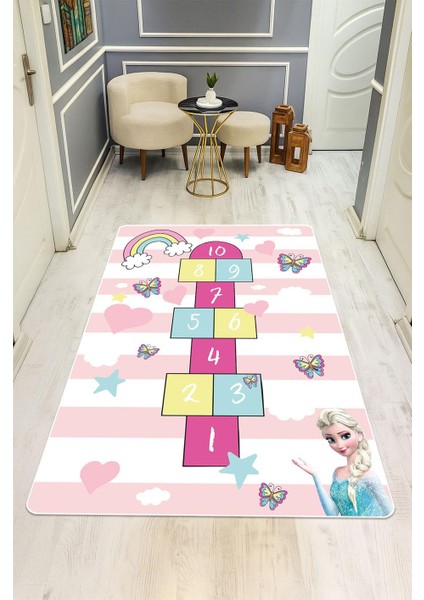 Parlak Kadife Kumaş Dijital Baskı Dot Kaymaz Tabanlı Çocuk ve Genç Odası Halısı H0971 fiyatları