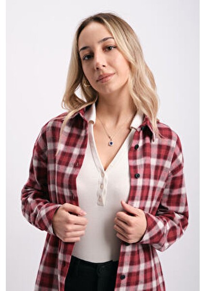 Oversize Geniş Kalıp Kareli Gömlek modelleri