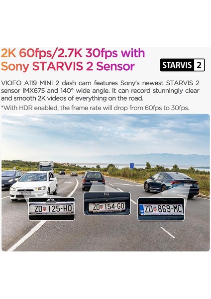 A119 Mini-2 Hdr 2k 60FPS 5ghz Wifi ve Gps'li Araç Kamerası fiyatları