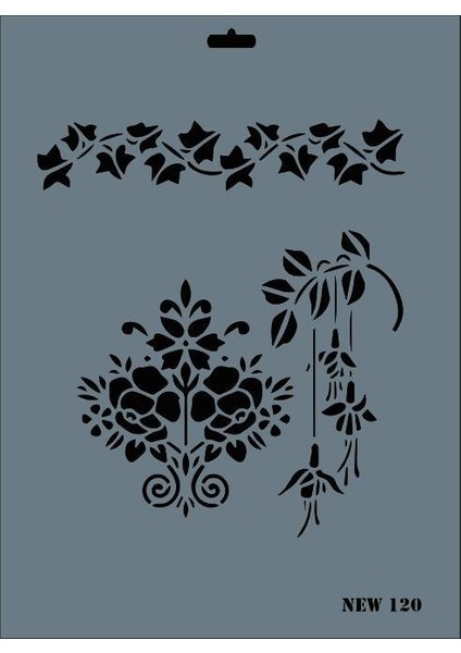 Rich New Seri N-120 Stencil 35X25 cm